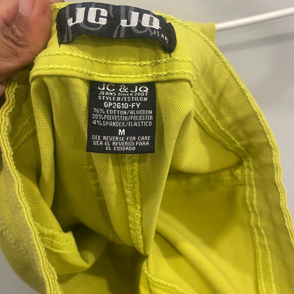 Green skin tight fit pants
